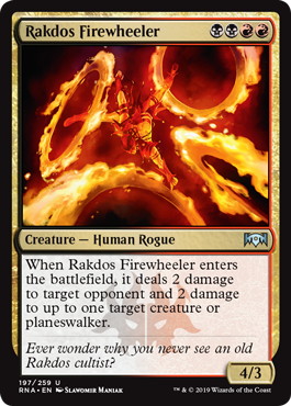【ENG】【Foil】《ラクドスの火輪使い/Rakdos Firewheeler》[RNA]