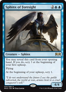 【ENG】《予見のスフィンクス/Sphinx of Foresight》[RNA]