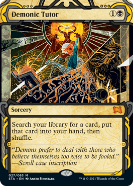 【ENG】《悪魔の教示者/Demonic Tutor》[STA]