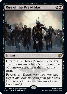 【ENG】【Foil】《マーンの戦慄の隆盛/Rise of the Dread Marn》[KHM]