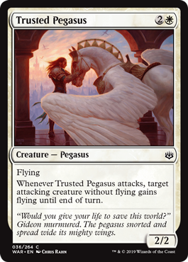 【ENG】【Foil】《信頼あるペガサス/Trusted Pegasus》[WAR]
