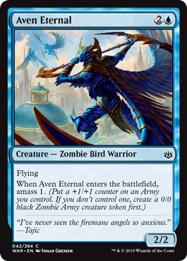 【ENG】【Foil】《エイヴンの永遠衆/Aven Eternal》[WAR]