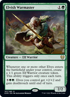 【ENG】《エルフの戦練者/Elvish Warmaster》[KHM]