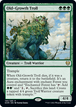 【ENG】《老樹林のトロール/Old-Growth Troll》[KHM]