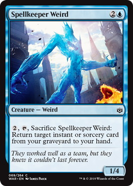 【ENG】【Foil】《呪文持ちの奇魔/Spellkeeper Weird》[WAR]