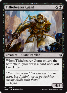 【ENG】【Foil】《税収運びの巨人/Tithebearer Giant》[WAR]