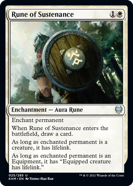 【ENG】【Foil】《持続のルーン/Rune of Sustenance》[KHM]