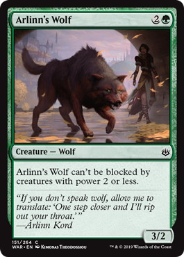 【ENG】【Foil】《アーリンの狼/Arlinn's Wolf》[WAR]
