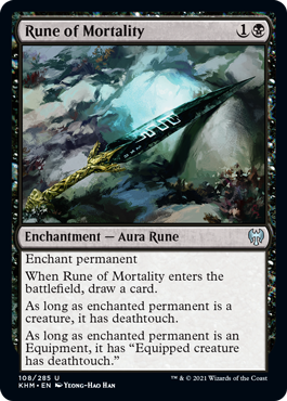 【ENG】【Foil】《厄害のルーン/Rune of Mortality》[KHM]