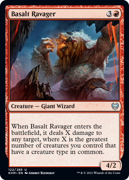 【ENG】【Foil】《玄武岩の荒廃者/Basalt Ravager》[KHM]