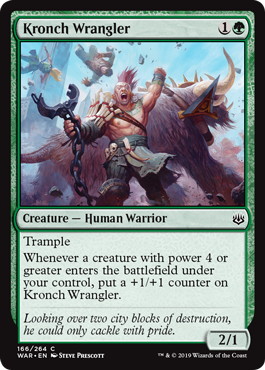 【ENG】【Foil】《クロンチの世話人/Kronch Wrangler》[WAR]