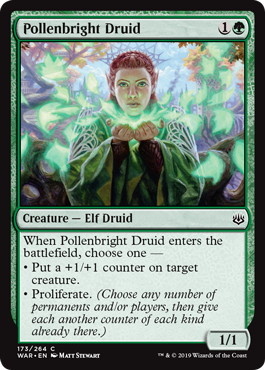 【ENG】【Foil】《花粉光のドルイド/Pollenbright Druid》[WAR]