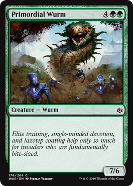 【ENG】【Foil】《始源のワーム/Primordial Wurm》[WAR]