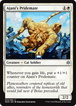 【ENG】《アジャニの群れ仲間/Ajani's Pridemate》[WAR]
