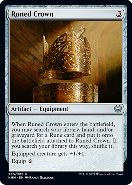 【ENG】【Foil】《ルーンの冠/Runed Crown》[KHM]