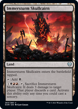【ENG】【Foil】《イマースタームの髑髏塚/Immersturm Skullcairn》[KHM]