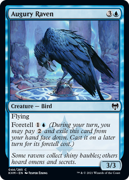 【ENG】【Foil】《占い鴉/Augury Raven》[KHM]