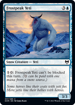 【ENG】【Foil】《霜峰のイエティ/Frostpeak Yeti》[KHM]