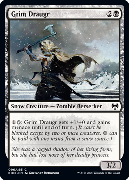 【ENG】【Foil】《残忍なドローガー/Grim Draugr》[KHM]