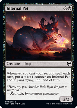 【ENG】【Foil】《冥府のペット/Infernal Pet》[KHM]