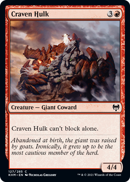 【ENG】【Foil】《臆病な大男/Craven Hulk》[KHM]
