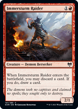 【ENG】【Foil】《イマースタームの略奪者/Immersturm Raider》[KHM]