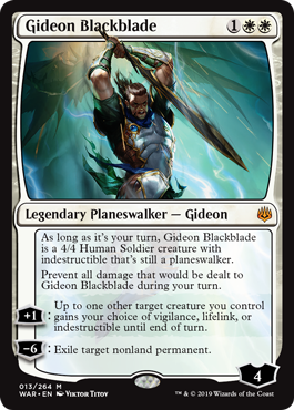 【ENG】《黒き剣のギデオン/Gideon Blackblade》[WAR]