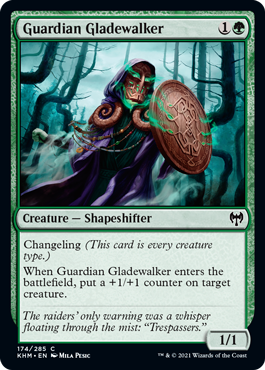 【ENG】【Foil】《護衛の林歩き/Guardian Gladewalker》[KHM]