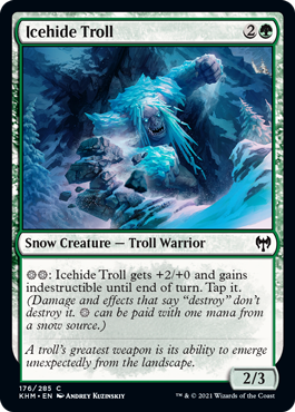 【ENG】【Foil】《氷皮のトロール/Icehide Troll》[KHM]
