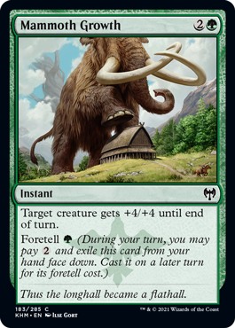 【ENG】【Foil】《マンモス化/Mammoth Growth》[KHM]