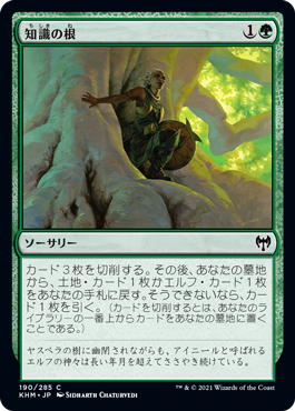 【JPN】【Foil】《知識の根/Roots of Wisdom》[KHM]