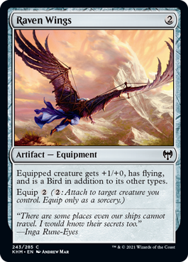 【ENG】【Foil】《鴉の翼/Raven Wings》[KHM]