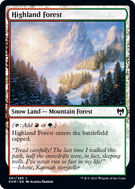 【ENG】【Foil】《高地の森/Highland Forest》[KHM]