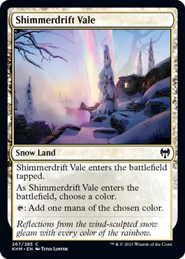 【ENG】【Foil】《煌積の谷間/Shimmerdrift Vale》[KHM]