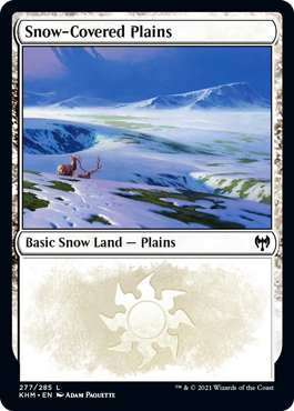 【ENG】【Foil】《冠雪の平地/Snow-Covered Plains》(277)[KHM]