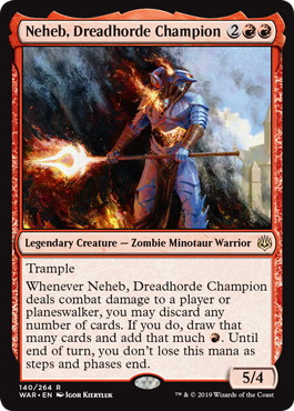 【ENG】《戦慄衆の勇者、ネヘブ/Neheb, Dreadhorde Champion》[WAR]