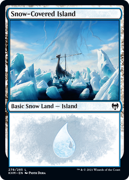 【ENG】【Foil】《冠雪の島/Snow-Covered Island》(278)[KHM]