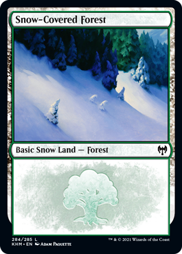 【ENG】【Foil】《冠雪の森/Snow-Covered Forest》(284)[KHM]