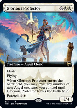 【ENG】【Foil】■拡張アート■《栄光の守護者/Glorious Protector》[KHM]