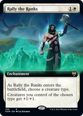 【ENG】【Foil】■拡張アート■《兵員の結集/Rally the Ranks》[KHM]