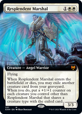 【ENG】【Foil】■拡張アート■《輝かしい司令官/Resplendent Marshal》[KHM]