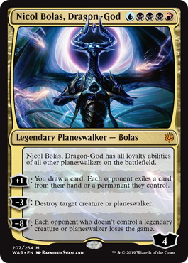 【ENG】《龍神、ニコル・ボーラス/Nicol Bolas, Dragon-God》[WAR]
