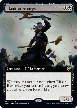 【ENG】【Foil】■拡張アート■《スケムファーの報復者/Skemfar Avenger》[KHM]