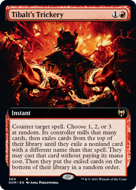 【ENG】【Foil】■拡張アート■《ティボルトの計略/Tibalt's Trickery》[KHM]