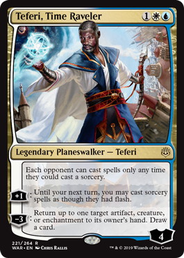 【ENG】【Foil】《時を解す者、テフェリー/Teferi, Time Raveler》[WAR]