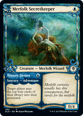 【ENG】【Foil】■ショーケース■《マーフォークの秘守り/Merfolk Secretkeeper》[ELD]