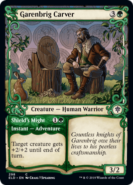 【ENG】【Foil】■ショーケース■《ギャレンブリグの木工師/Garenbrig Carver》[ELD]