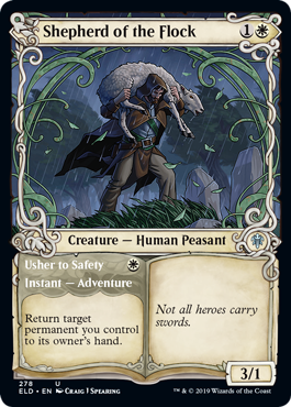 【ENG】【Foil】■ショーケース■《群れの番人/Shepherd of the Flock》[ELD]