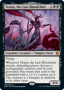【ENG】【Foil】《最後の血の長、ドラーナ/Drana, the Last Bloodchief》[ZNR]
