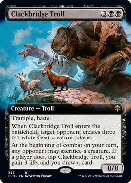 【ENG】■拡張アート■《カタカタ橋のトロール/Clackbridge Troll》[ELD]